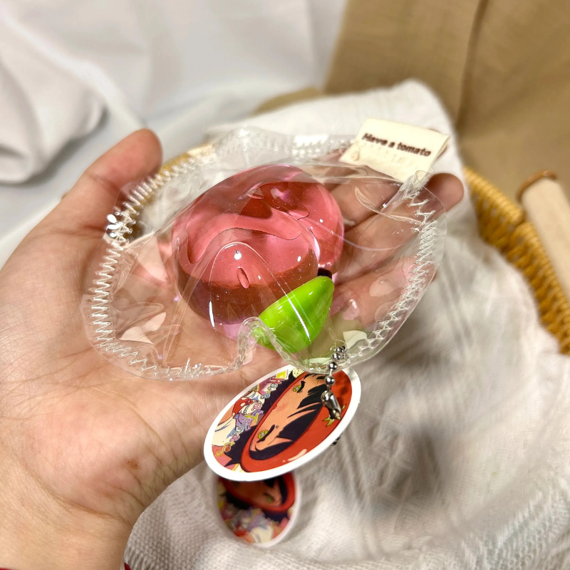 Transparent Pink Peach Taba Squishy Toys