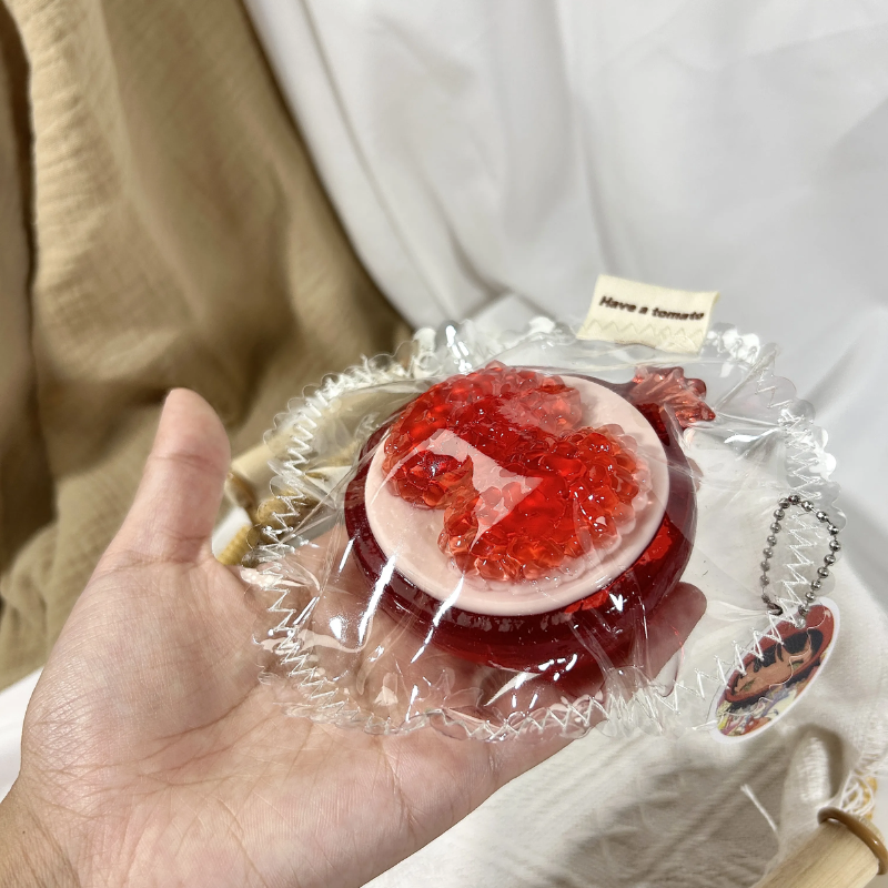 Transparent Pomegranate Squeeze Taba Squishy Toys