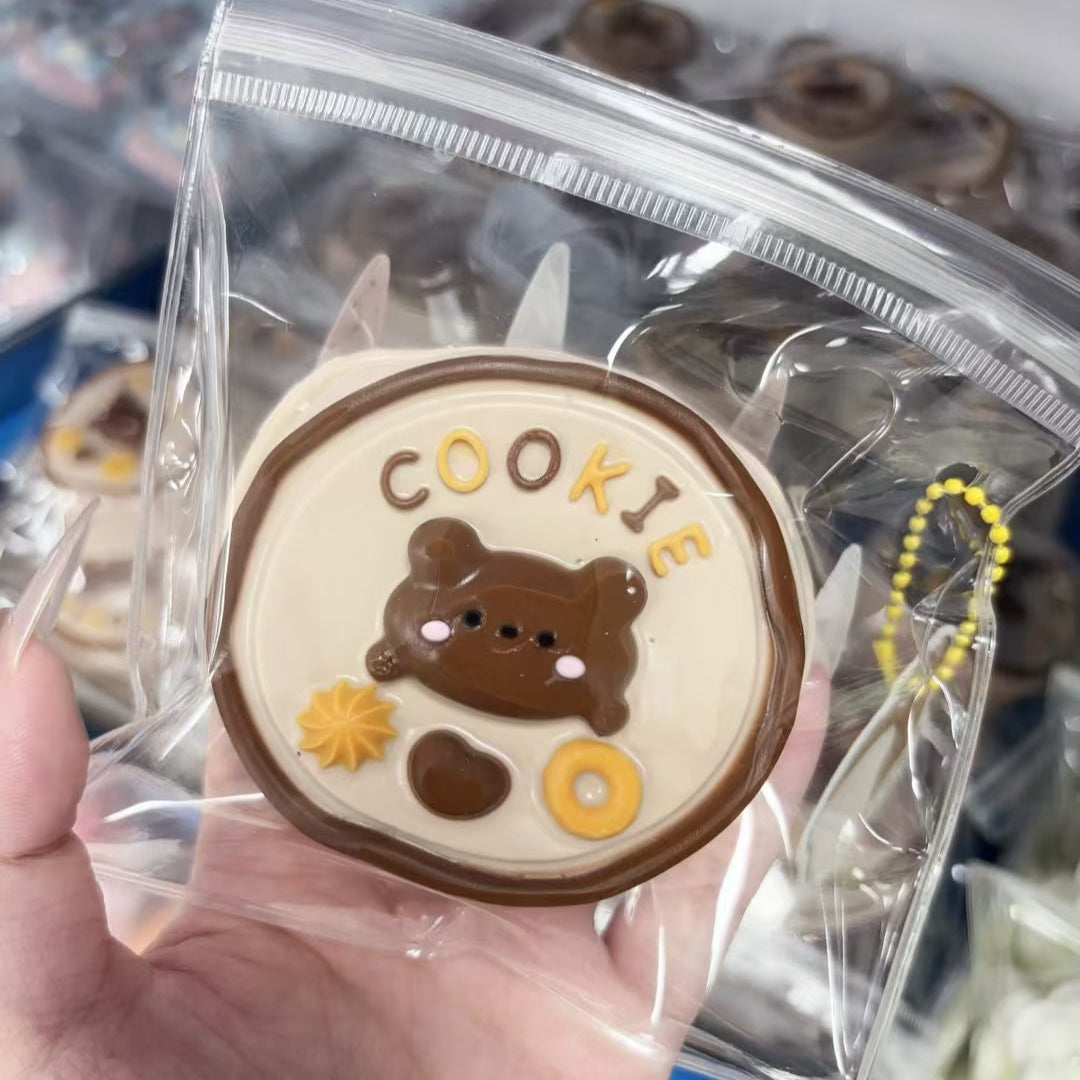 Bear Cookie Taba Squishy Toys