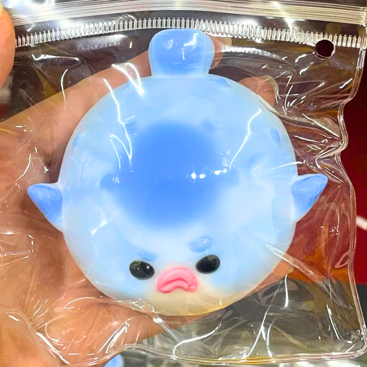 Adorable Angry Pufferfish Taba Squishy Toy