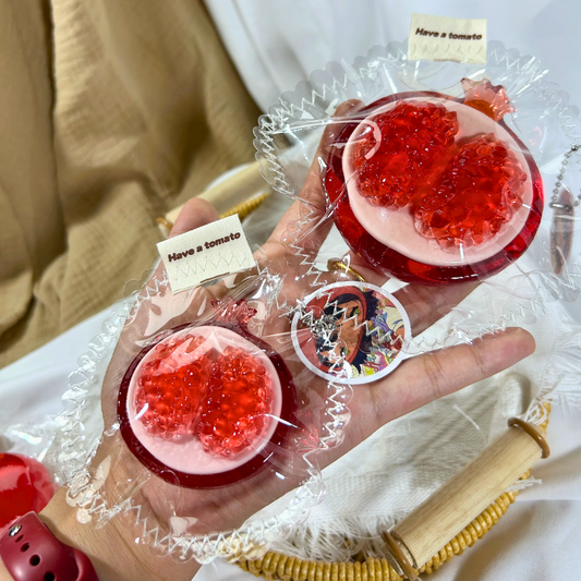 Transparent Pomegranate Squeeze Taba Squishy Toys