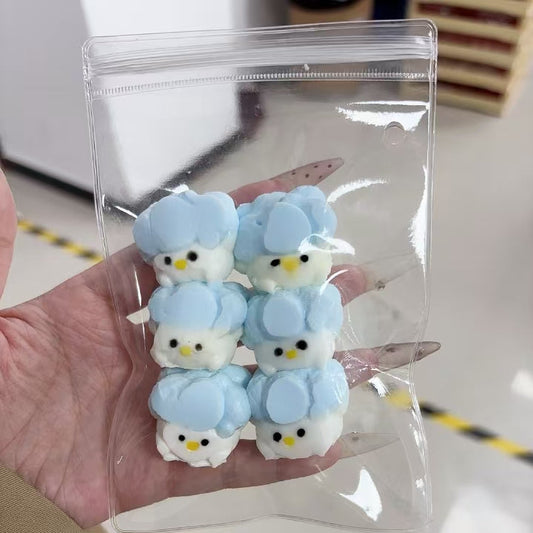 Mini Taba Duck Squishy Toys Soft Kawaii Stress Relief Set