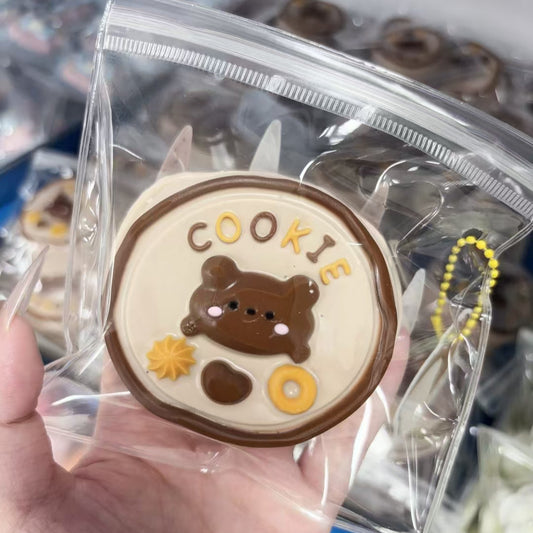 Bear Cookie Taba Squishy Toys