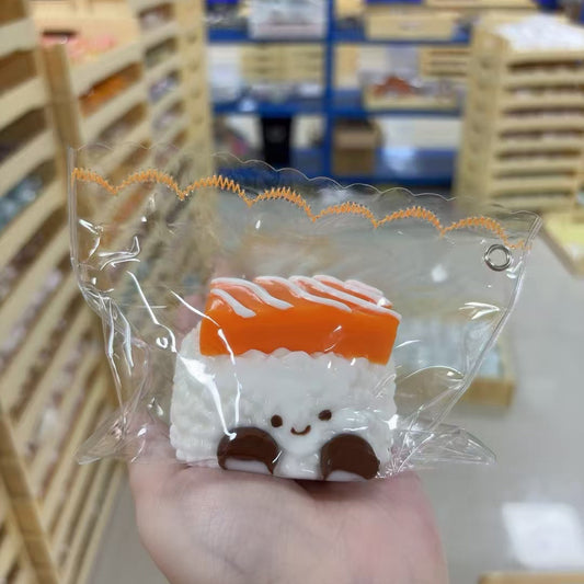 Taba Sushi Squishy Toy Kawaii Salmon Nigiri Slow Rising Stress Relief