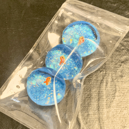 Ocean Fish Glitter Taba Squishy Toys