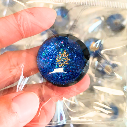 Blue Fireworks Taba Squishy Toys