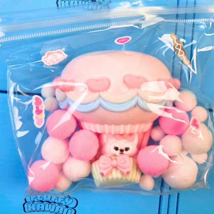 Pink Hot Air Balloon Squishy – Soft Silicone Squeeze Toy