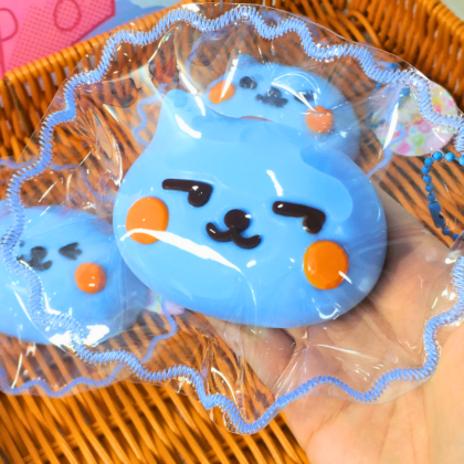 Cute Blue Cat Taba Squishy Toys