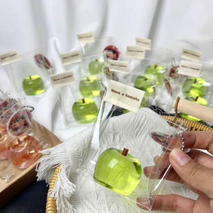 Transparent Green Apple Taba Squishy Toys