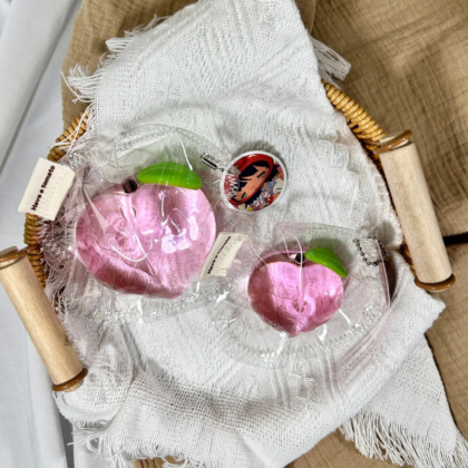 Transparent Pink Peach Taba Squishy Toys