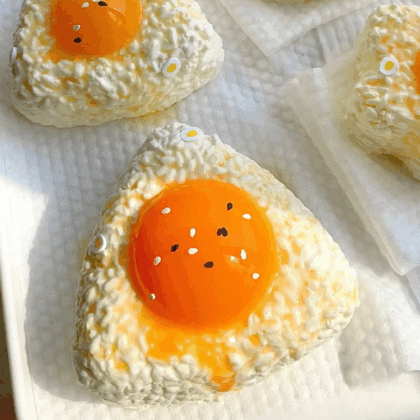 Egg Rice Ball Food Squishy