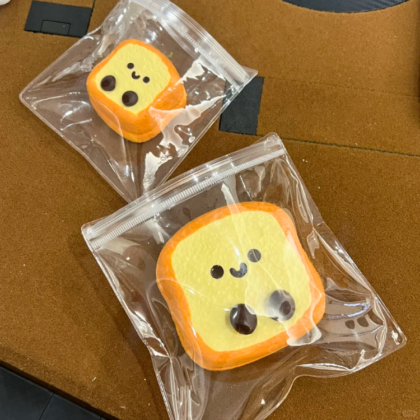 Thick Cream Toast Taba Squishy Toys