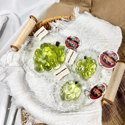 Transparent Green Grape Taba Squishy Toys