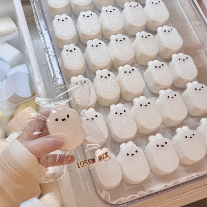 White Cute Rabbit Taba Squishy Toys