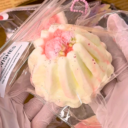 Pink Pudding Pinch Taba Squishy Toys