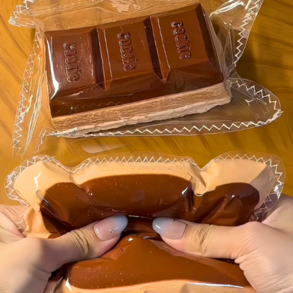 Triple Dark Chocolate Taba Squishy Toys