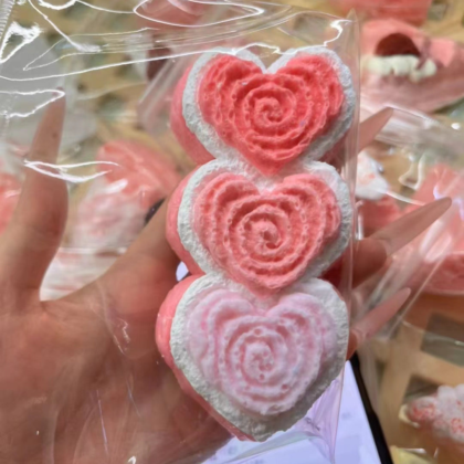 Pink Heart Taba Squishy Toys