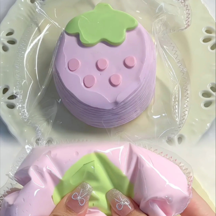 Kawaii Strawberry Squishy Toy Soft Slow Rising Stress Relief Squeeze