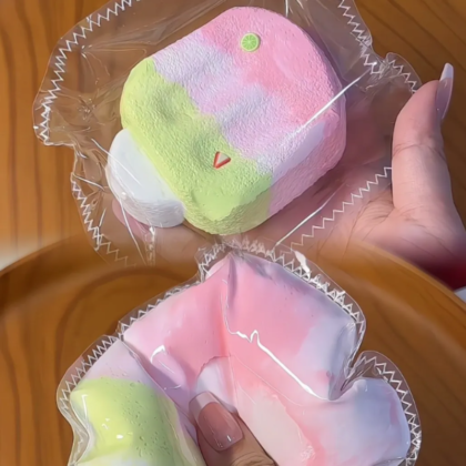 Pink Ice Cream Taba Squishy Toys