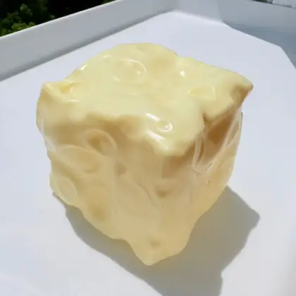 Soft Giant Cheese Cube Squishy Toy
