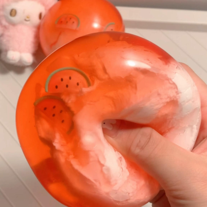 Watermelon Crispy Squishy Handmade Clay Cracking Ball Toy